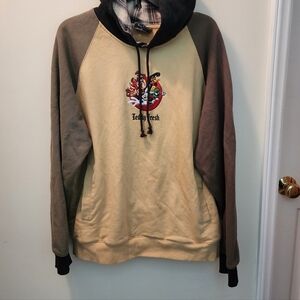 Teddy Fresh Cream and Black Hoodie